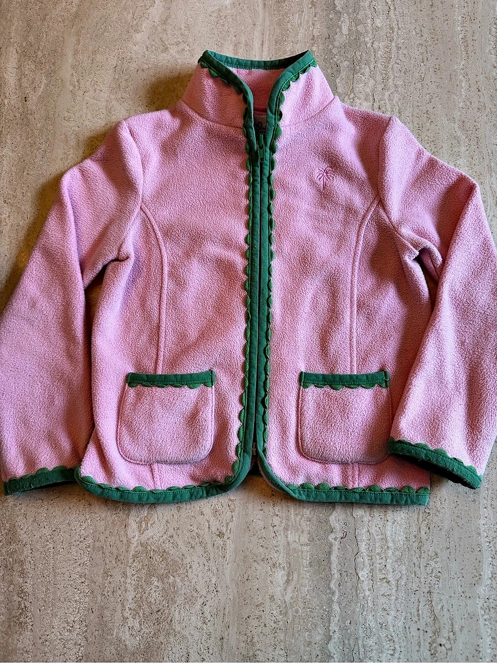 Lilly Pulitzer Girls Size 4 Pink Fleece Jacket